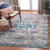 SAFAVIEH Washable Rug Journey Collection - Large - 7'9" x 10', Pink & Blue, Slip Resistant & Easy Cleaning, Ideal for Living Room, Bedroom, Dining Space (JNY148U) view 1