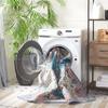 SAFAVIEH Washable Rug Journey Collection - Large - 7'9" x 10', Ivory & Blue, Slip Resistant & Easy Cleaning, Ideal for Living Room, Bedroom, Dining Space (JNY149A) view 2