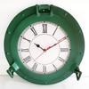 Antique Green Patina Marine Brass Ship Nautical Porthole Clock Nautical Wall Clock Home Decorative view 2
