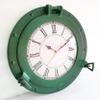Antique Green Patina Marine Brass Ship Nautical Porthole Clock Nautical Wall Clock Home Decorative view 4