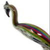CRYSTAL XPRESS New 22" Hand Blown Glass Crowned Crane Bird Sculpture view 4