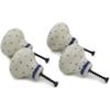 Polmedia Polish Pottery Set of 4 Drawer Pull Knobs 1-1/2 inch - Single Rose Pattern Handmade in Boleslawiec Poland by Ceramika Artystyczna + Certificate of Authenticity view 4