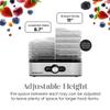 Elite Gourmet EFD3321 Food Dehydrator, Stainless Steel Trays Adjustable Temperature Controls, Jerky, Herbs, Fruit, Veggies, Dried Snacks, Stainless Steel view 4