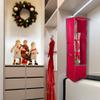 36 VerticalHanging Christmas Decoration Organizer Storage Bag - 36" - Red and Green view 3