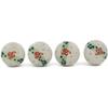 Polmedia Polish Pottery Set of 4 Drawer Pull Knobs 1-1/2 inch - Musical Dance Pattern Handmade in Boleslawiec Poland by Ceramika Artystyczna + Certificate of Authenticity view 2