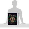 Dia de Muertos Skeleton Garden Flag - Set Wall Holder Fall Day of Dead Los Fiesta Mexican Party Autumntime - House Decoration Banner Small Yard Gift Double-Sided Made In USA 13 X 18.5 view 2