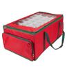 24" Red and Green Christmas Ornament Storage Bag with Removable Dividers view 2