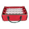 24" Red and Green Christmas Ornament Storage Bag with Removable Dividers view 4