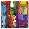African American Expressions - Jazz Masks Floor Mat - Shower Mat view 1