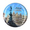 Antwerp Belgium 3D Souvenir Fridge Magnet Crystal Glass Magnet Tourist Travel Souvenir Collection Gift Magnetic Sticker Home Kitchen Decoration view 1