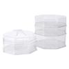 Cabilock 5pcs Multi-layer Thermal Insulation Food Cover Thick Transparent Storage Lids for Home Prevents Dust and for Leftovers and Meal Prep view 2