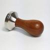 51/58mm Sandalwood Coffee Tamper 304 Stainless Steel Ripple Base Handle Coffee Powder Hammer Cafe Accessories (Base Diameter : 58mm) view 2