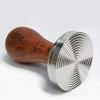 51/58mm Sandalwood Coffee Tamper 304 Stainless Steel Ripple Base Handle Coffee Powder Hammer Cafe Accessories (Base Diameter : 58mm) view 3