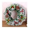 Wreaths LIU- Christmas Handmade Holiday Simulation Flowers and Christmas Tree Decoration Diameter 40CM (Size : 40cm) view 1