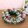 Wreaths LIU- Christmas Handmade Holiday Simulation Flowers and Christmas Tree Decoration Diameter 40CM (Size : 40cm) view 2