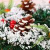Wreaths LIU- Christmas Handmade Holiday Simulation Flowers and Christmas Tree Decoration Diameter 40CM (Size : 40cm) view 3