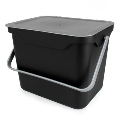 All-Green Addis Everyday Kitchen Food Waste Compost Caddy Bin, 4.5 Litre, Cobalt Blue
