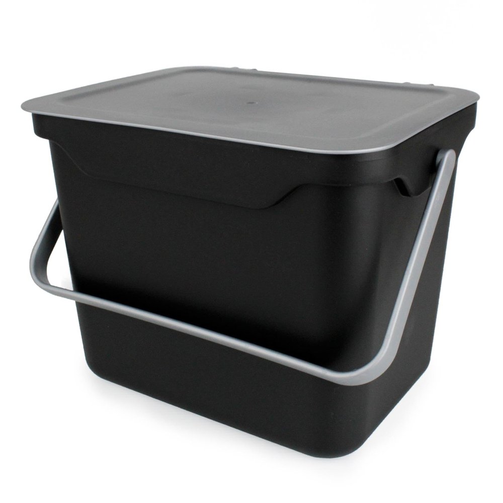 All-Green Addis Everyday Kitchen Food Waste Compost Caddy Bin, 4.5 Litre, Cobalt Blue