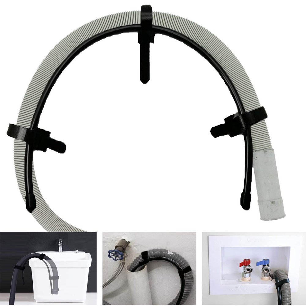 Pmsanzay Flexible Laundry Tub Hose Holder - Universal, Nylon, No Hose, Easy to Use, Rust-Resistant, No Leaking