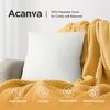 Acanva 2 Pack Square Throw Pillow Inserts for Sofa, Bed, Couch, Soft Polyester Microfiber Filled Decorative Stuffer Pillows, 26" L x 26" W, White view 2