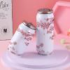 14oz Stainless Steel Tumbler with Lid & Straw-Double Wall Vacuum Insulated Travel Mug,Pink Abstract Cherry Blossoms Water Bottle Coffee Beverage Drinks Cup for Adults Kids view 4