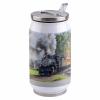 10oz Stainless Steel Tumbler with Lid & Straw-Double Wall Vacuum Insulated Travel Mug,Steam Train Water Bottle Coffee Beverage Drinks Cup for Adults Kids view 1