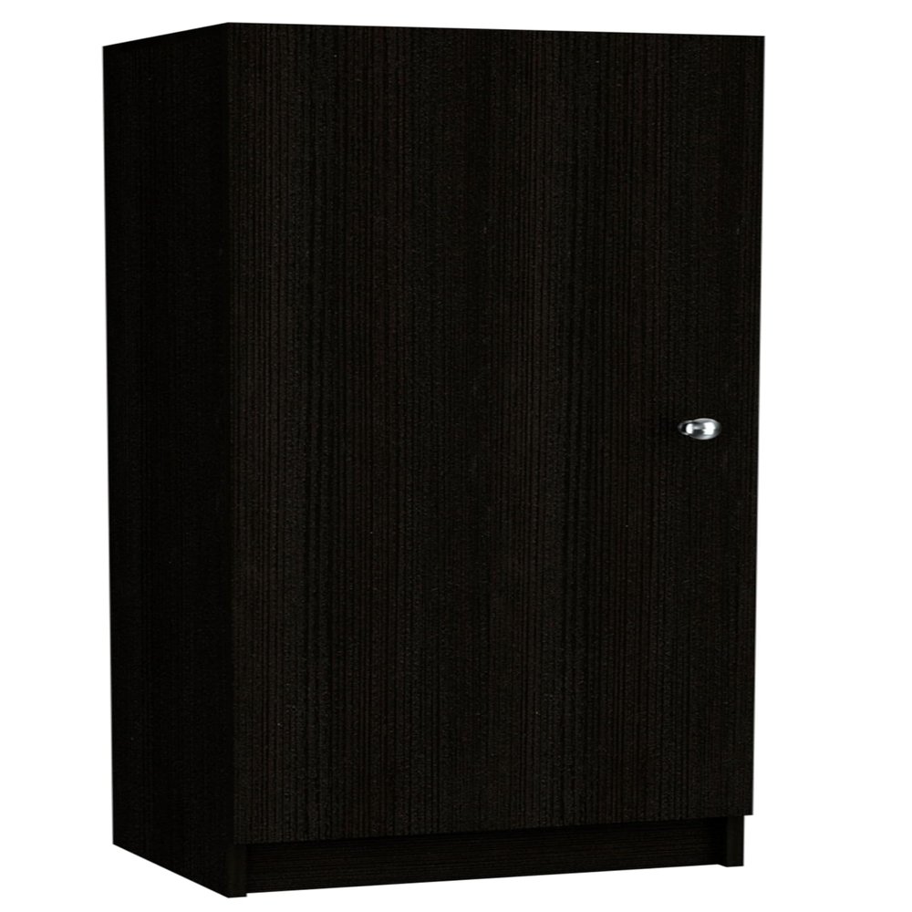 Tuhome Belleria Single Door Pantry with Four Interior Shelves, Compact Storage Unit for Kitchen, Bedroom, Office, or Living Room
