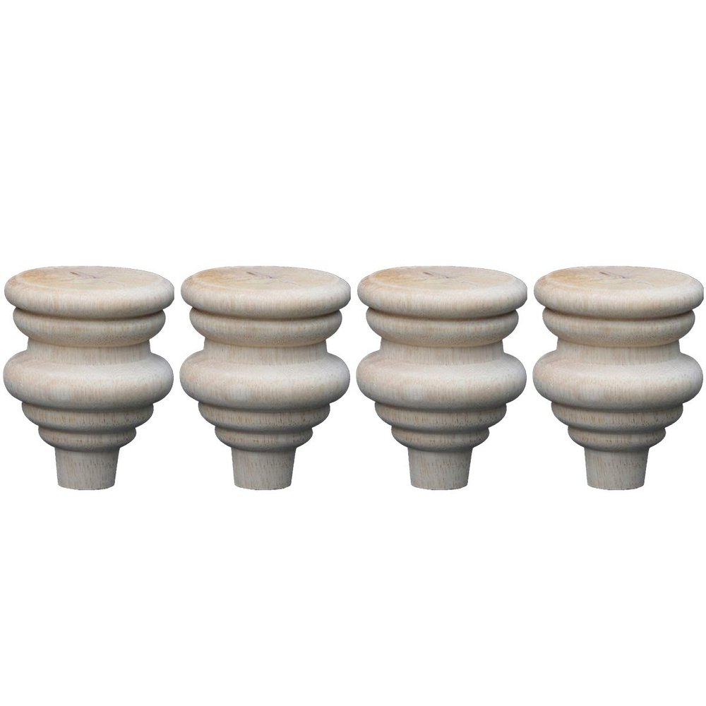 DIY Set of 4 Carvings Shaped Wood TV Table Legs Furniture Sofa Chair Ottoman Couch Bed Wardrobe Cabinet Legs Type-H