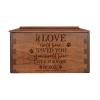 LifeSong Milestones Wooden Cremation Urn for Pets Medium Cherry Dovetail Memorial Keepsake Box for Dogs and Cats, Personalized with Engraved, Name, Date and Poem Set B (If Love Could Have 2) view 1