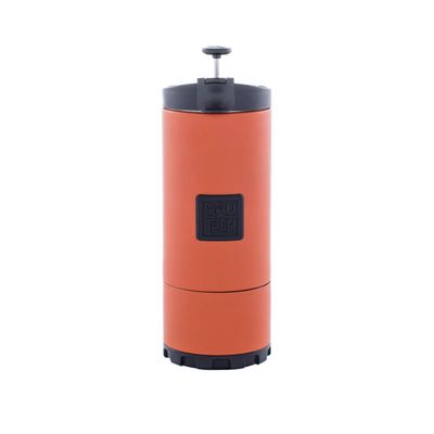 BruTrek by Planetary Design OVRLNDR Travel Coffee French Press, 24 fl.oz Drinkable Capacity, Vacuum Insulated, Easy To Clean Removable Bottom, No Spill Lid, On The Go Coffee Brewing (Red Rock)