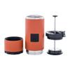 BruTrek by Planetary Design OVRLNDR Travel Coffee French Press, 24 fl.oz Drinkable Capacity, Vacuum Insulated, Easy To Clean Removable Bottom, No Spill Lid, On The Go Coffee Brewing (Red Rock) view 2