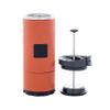 BruTrek by Planetary Design OVRLNDR Travel Coffee French Press, 24 fl.oz Drinkable Capacity, Vacuum Insulated, Easy To Clean Removable Bottom, No Spill Lid, On The Go Coffee Brewing (Red Rock) view 3