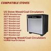 Pellethead US Stove Replacement, Fits USStove Models B2350 Wonderluxe 2607 Coal 2627 Coal 2727 & Vogelzang VG900, Coal Grate 40101 view 3