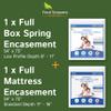 Bundle - 2 Items: Full Size Zippered Mattress Protector + Full Size Box Spring Encasement view 1