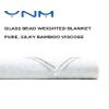 YnM Cooling Weighted Blanket for Adults, 15lbs Heavy Bed Throw for One Person of 190lbs, Perfect for Hot Sleepers with Cooling Rayon/Glass Beads(48x72 Inches,Twin/Full Bed,White) view 2