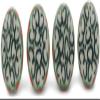 Polmedia Polish Pottery Set of 4 Drawer Pull Knobs 1-1/2 inch - Indian Trail Pattern Handmade in Boleslawiec Poland by Ceramika Artystyczna + Certificate of Authenticity view 2