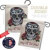 Ornament Collection Day of The Dead Garden Flag Set Wall Hanger Fall Dia De Los Muertos Fiesta Mexican Party Autumntime House Decoration Banner Small Yard Gift Double-Sided, Thick Fabric, Made in USA view 3