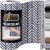 GORILLA GRIP Peel and Stick Paper, Removable Cover for Books, Shelves, Countertops, Drawers, Cabinets and Crafts, Easy Install Kitchen Decor, Shelf, Drawer, Cabinet Liners, 17.5 in x 20 FT Blue White view 1