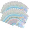 100 Pieces Resealable Smell Proof Bags Foil Pouch Bag Flat Bag for Party Favor Food Storage (Holographic Color, 7 x 9 Inch) view 1