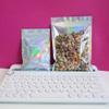 100 Pieces Resealable Smell Proof Bags Foil Pouch Bag Flat Bag for Party Favor Food Storage (Holographic Color, 7 x 9 Inch) view 3