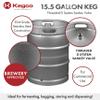Kegco 3PHS-K15G-DTHRDI Keg, 15.5 US Gallon, Stainless Steel view 2