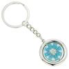 Glass Of Venice Murano Glass Millefiori Disk Keychain - Aqua view 1