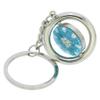Glass Of Venice Murano Glass Millefiori Disk Keychain - Aqua view 3