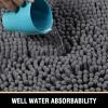 H.VERSAILTEX Bathroom Rugs for Bathroom Non Slip Luxury Chenille BathroomMat 20x32 Extra Soft and Absorbent Rugs Washable Dry Fast Plush Area Carpet Mats for Bath Room, Tub - Grey view 4