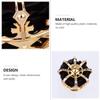 PRETYZOOM Crown Hairpin Black Queen Crown Clips Lightweight Durable Alloy with Rhinestones for Party Wedding Prom Fashion Accessories view 2