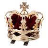 PRETYZOOM Halloween Party Queen Red Crown Hair Clip - 3D Design Lightweight Plastic & Cloth Headdress for Weddings Proms and Festive Decorations view 1
