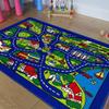 champion rugs Kids/Baby Room/Daycare/Classroom/Playroom Area Rug. Roads. Town. City. Race Car Tracks Great for Playing with Cars, Bedroom Playroom (8 Feet X 10 Feet) view 1