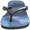 Havaianas Top Photoprint, Men's Flip Flops, Black Black Blue Star, 3/4 UK view 2