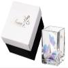 Bereavement Gift - Glass Tea Light Holder Hand Painted Butterflies for Funeral - Handmade Remembrance Gift - Satin Lined Gift Box - Pink Purple Gold 3.2 in (8 cm) view 1