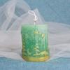Cylinder Christmas Candle Silicone Molds Star Tree Deer DIY Cake Decorating Supplies Bakeware Baking Tools Handmade Soap Plaster Mold Fondant Mousse Chocolate Biscuit Sugar Craft Mould view 2